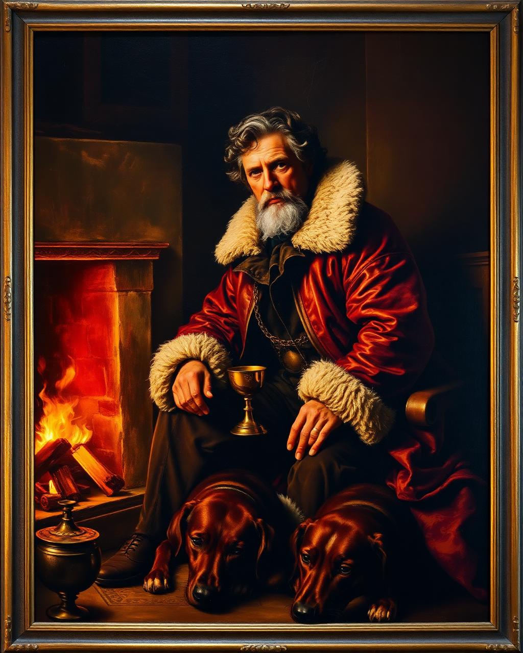 Classical portrait — The Hunter at Rest